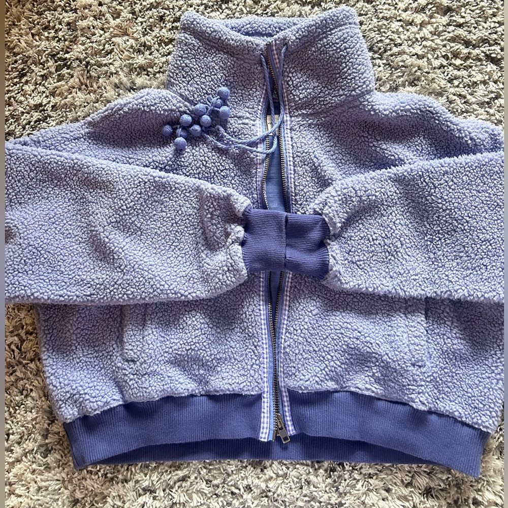 Free People Lavender Teddy Jacket - Picture 4 of 10